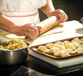 Homemade ravioli